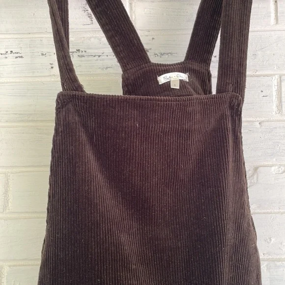 Rylee and Cru brown corduroy overalls - Picture 2 of 5